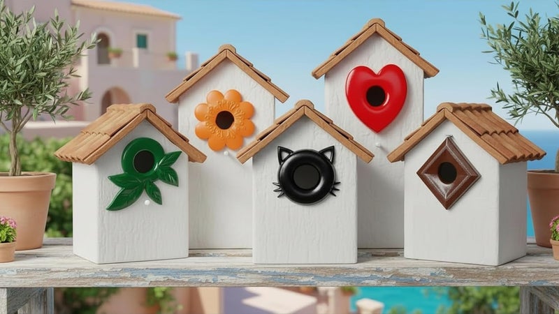 CEDAR ALPHA 5 Pk Metal Wren Bird House Predator Guards -1.125" Hole Sizes - Excludes Different Bird Species - Protects The Entry Hole - Image 2